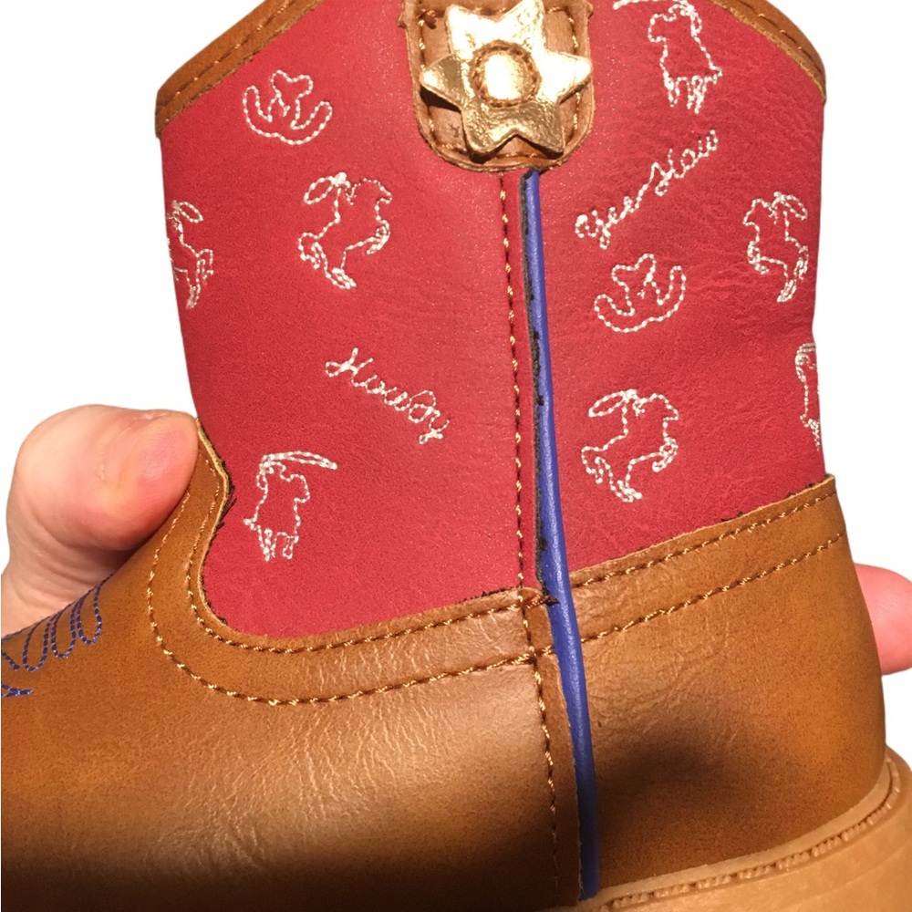 Wonder Nation Western Novelty Boots cowboy sheriff - Picture 5 of 7